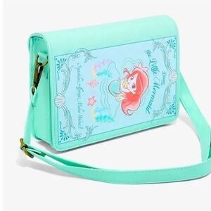 Loungefly the little mermaid book crossbody bag